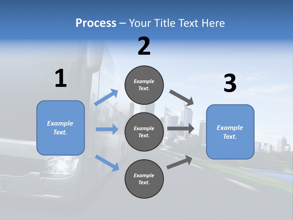 Fahrzeug Gro Stadtverkehr PowerPoint Template