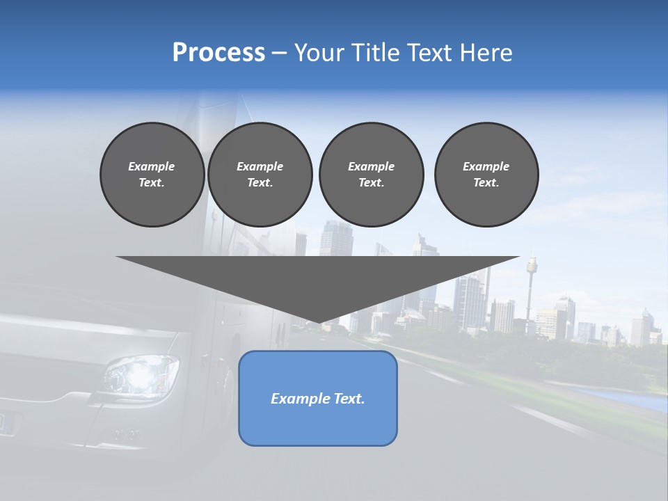 Fahrzeug Gro Stadtverkehr PowerPoint Template