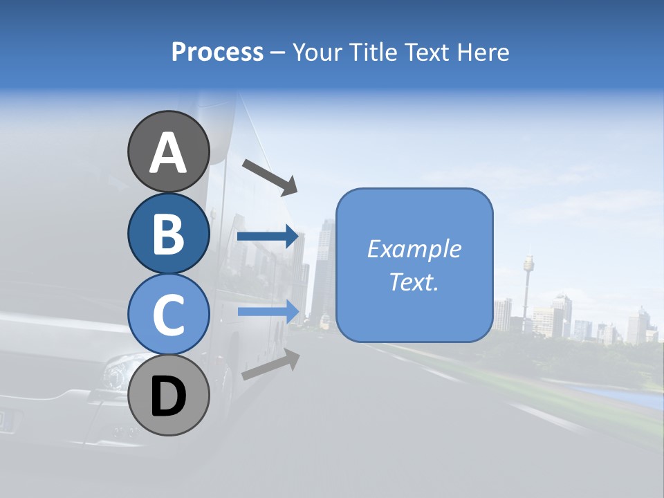Fahrzeug Gro Stadtverkehr PowerPoint Template