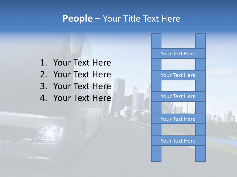Fahrzeug Gro Stadtverkehr PowerPoint Template