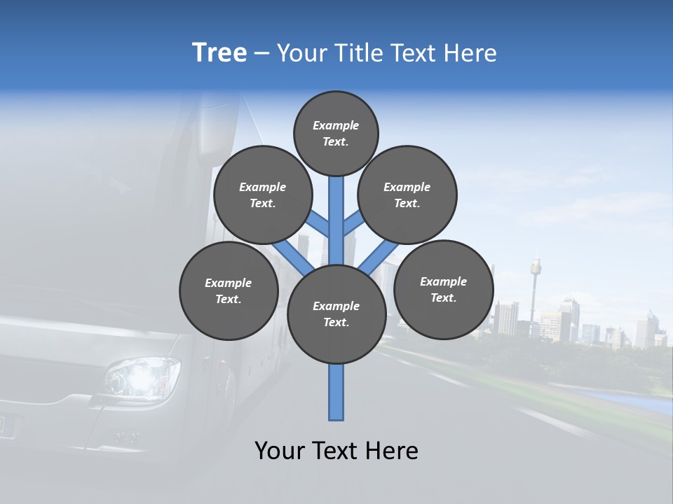 Fahrzeug Gro Stadtverkehr PowerPoint Template