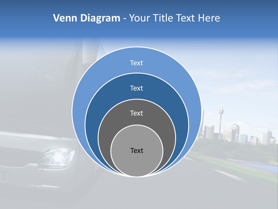 Fahrzeug Gro Stadtverkehr PowerPoint Template