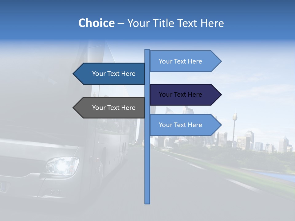 Fahrzeug Gro Stadtverkehr PowerPoint Template