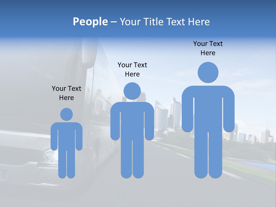 Fahrzeug Gro Stadtverkehr PowerPoint Template