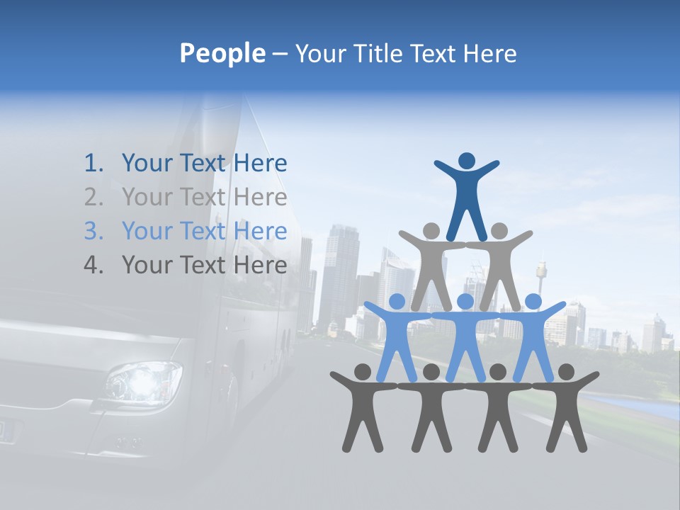 Fahrzeug Gro Stadtverkehr PowerPoint Template