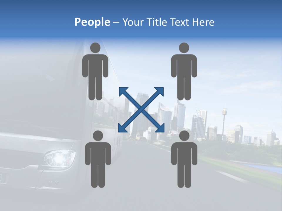 Fahrzeug Gro Stadtverkehr PowerPoint Template