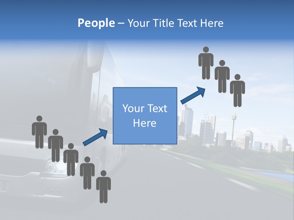 Fahrzeug Gro Stadtverkehr PowerPoint Template
