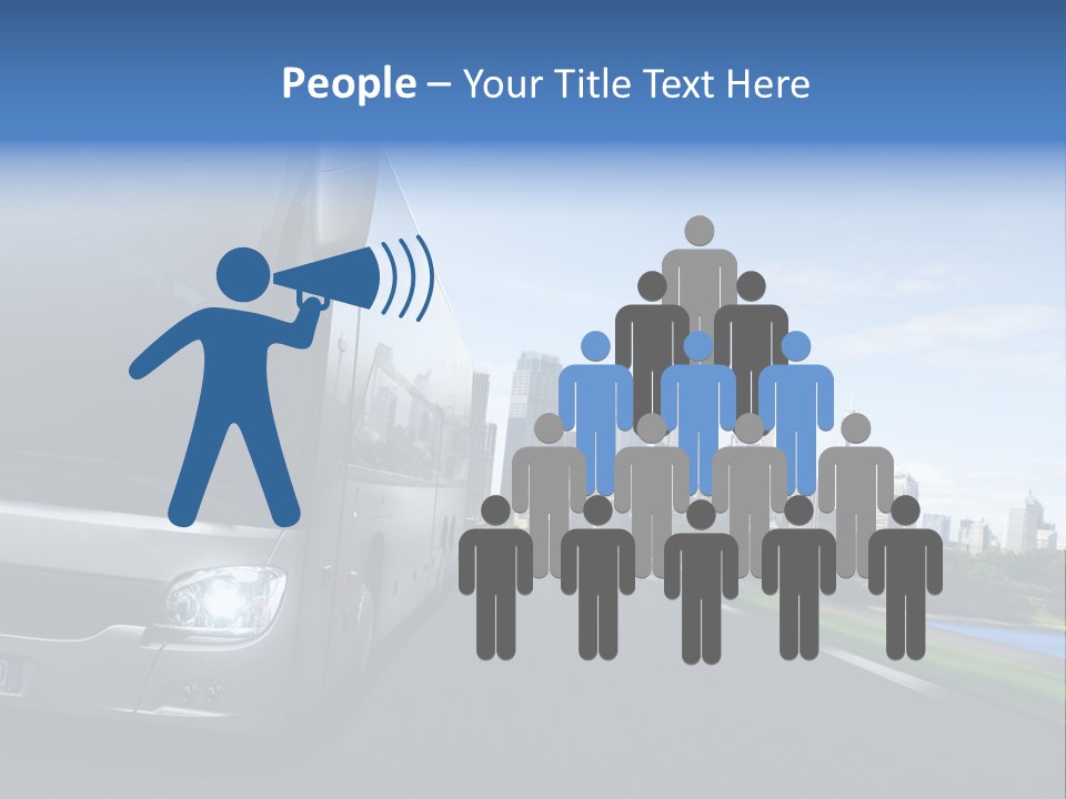 Fahrzeug Gro Stadtverkehr PowerPoint Template