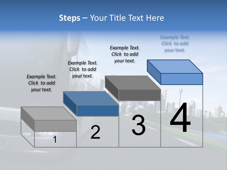 Fahrzeug Gro Stadtverkehr PowerPoint Template