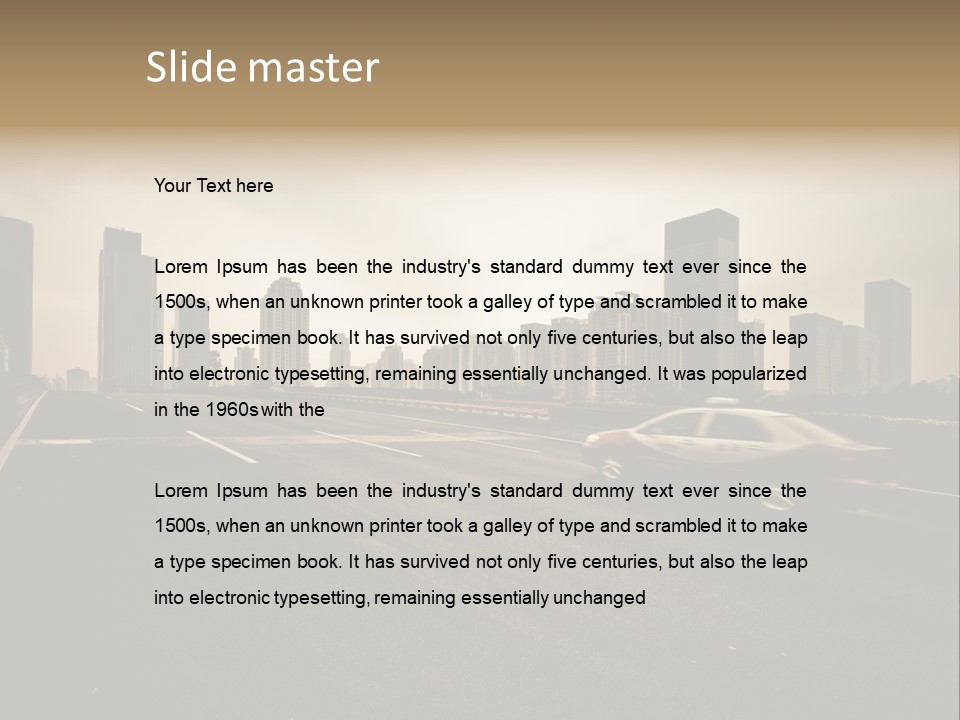 Symbol Light Speed PowerPoint Template