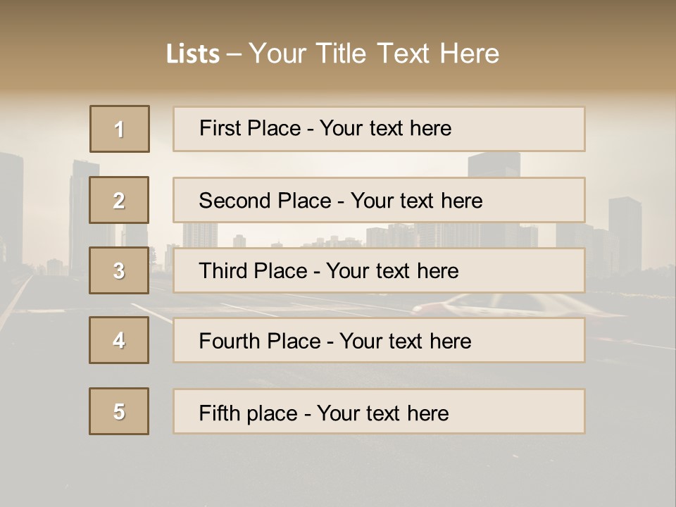 Symbol Light Speed PowerPoint Template