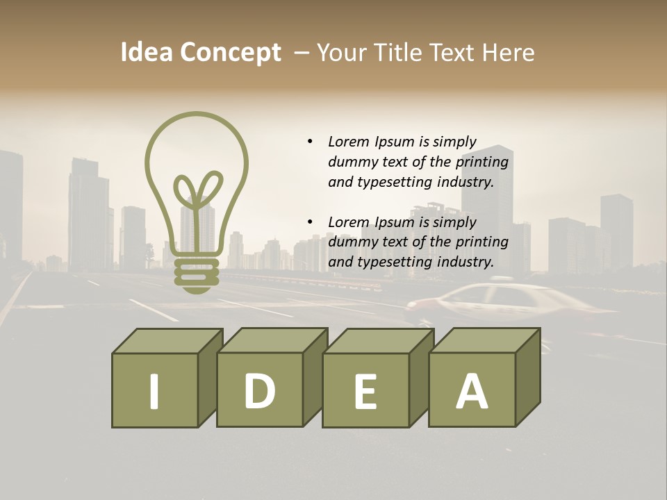 Symbol Light Speed PowerPoint Template