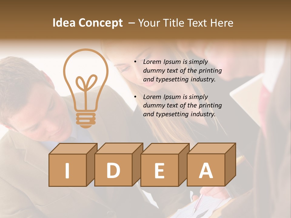 Person Workplace Teamwork PowerPoint Template