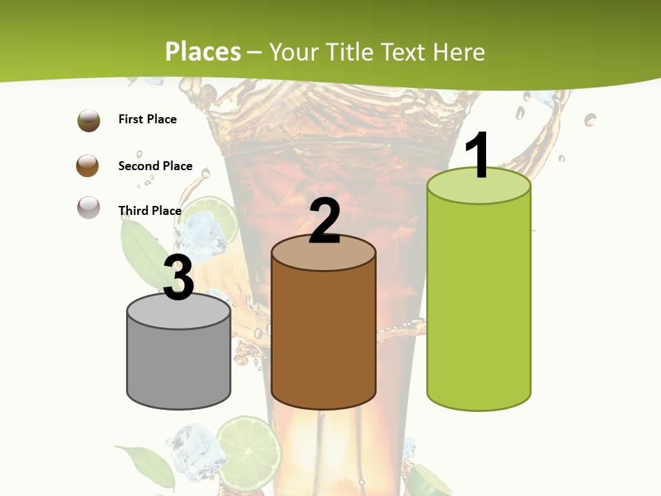 Mint Berry Drink PowerPoint Template