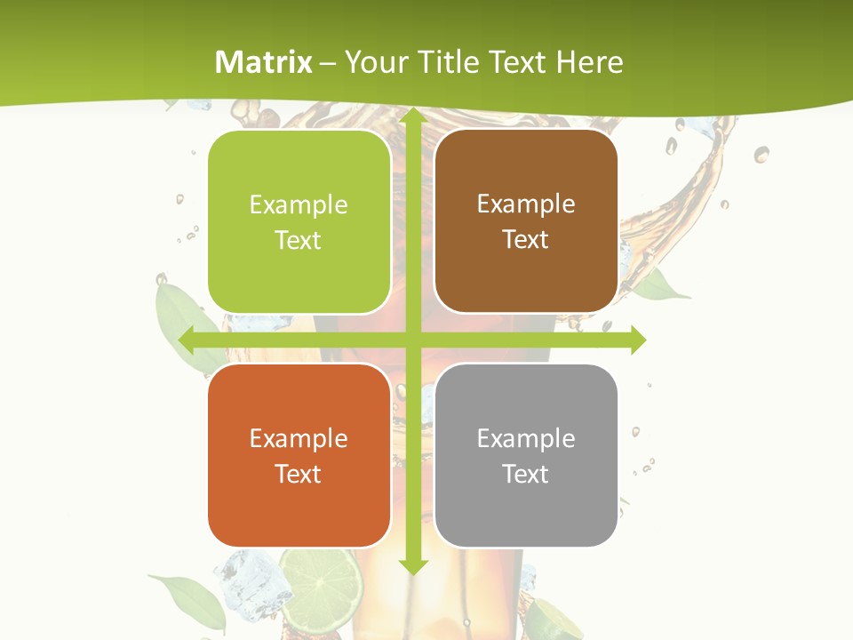 Mint Berry Drink PowerPoint Template