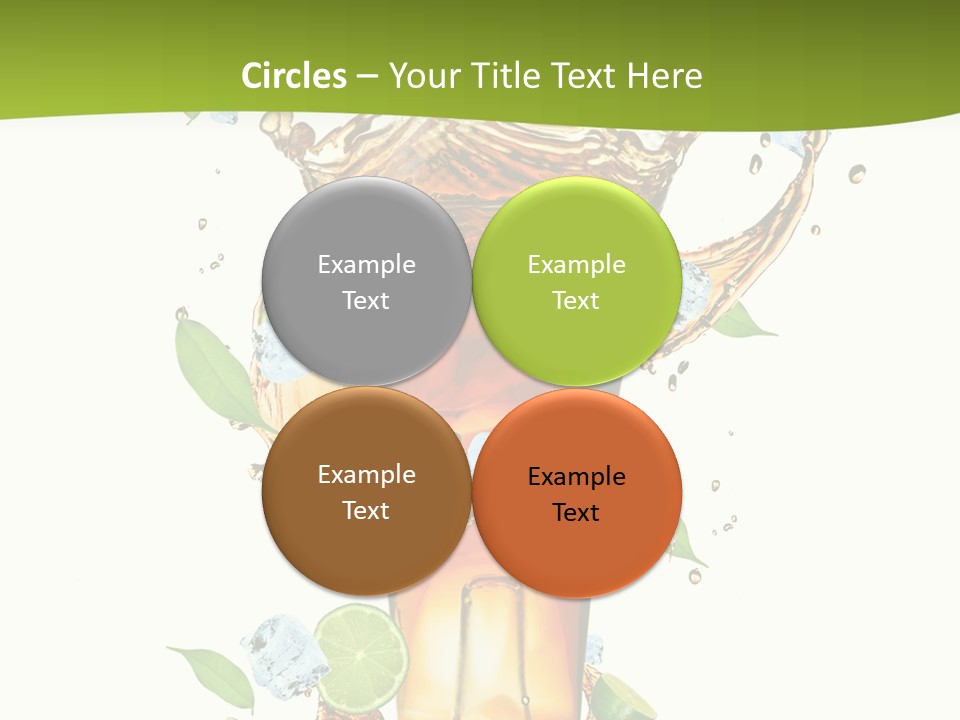 Mint Berry Drink PowerPoint Template