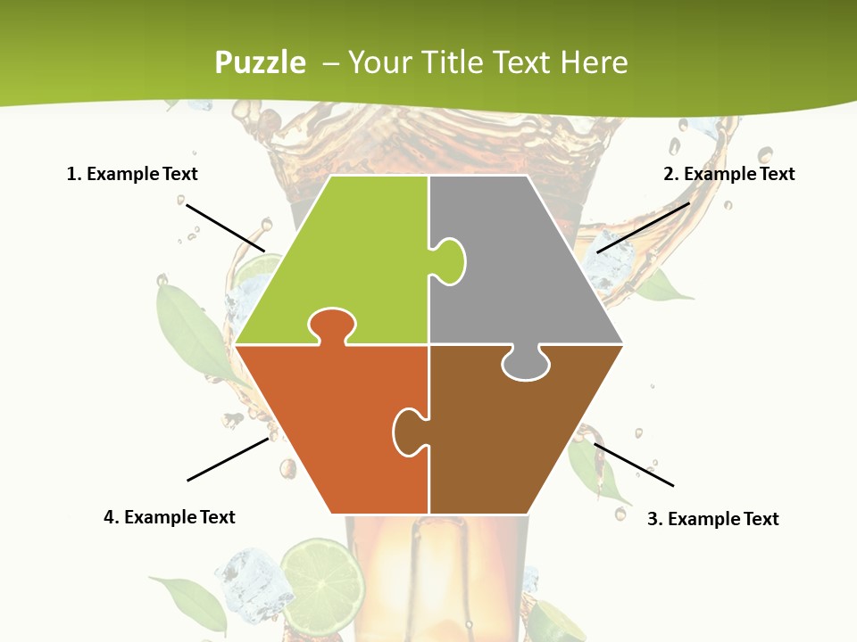 Mint Berry Drink PowerPoint Template