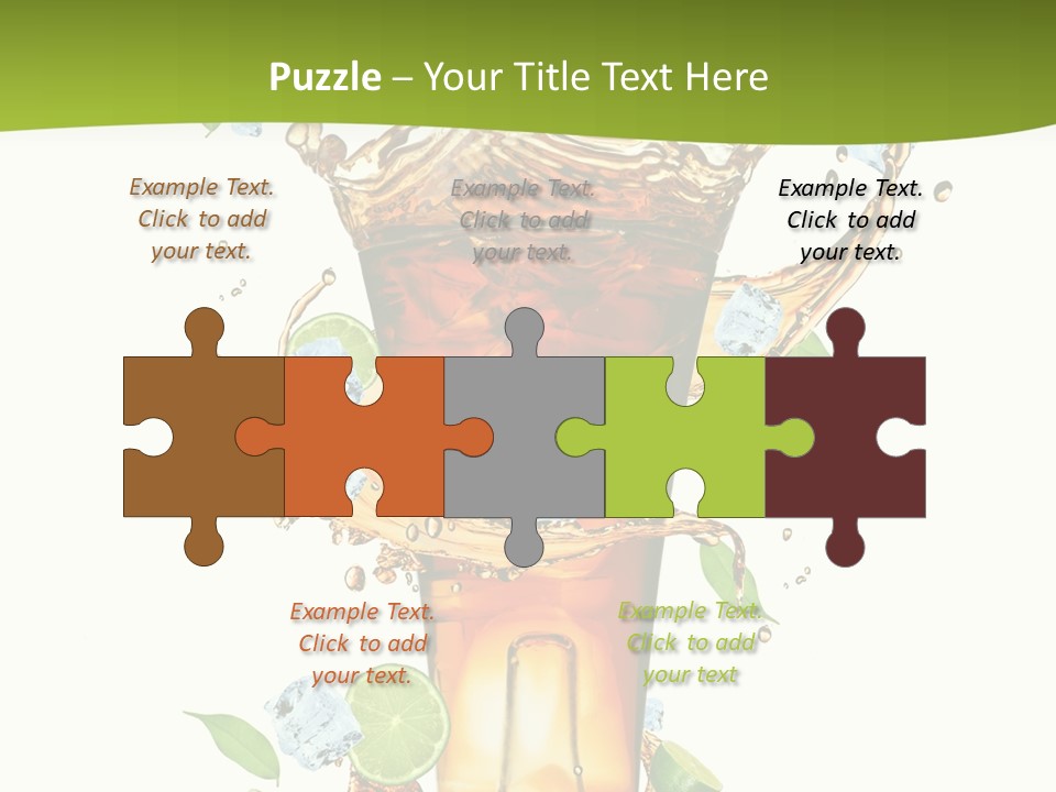 Mint Berry Drink PowerPoint Template