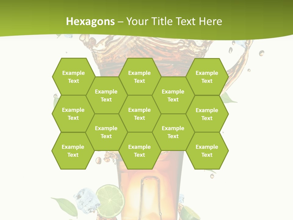 Mint Berry Drink PowerPoint Template