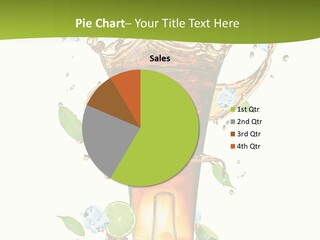 Mint Berry Drink PowerPoint Template