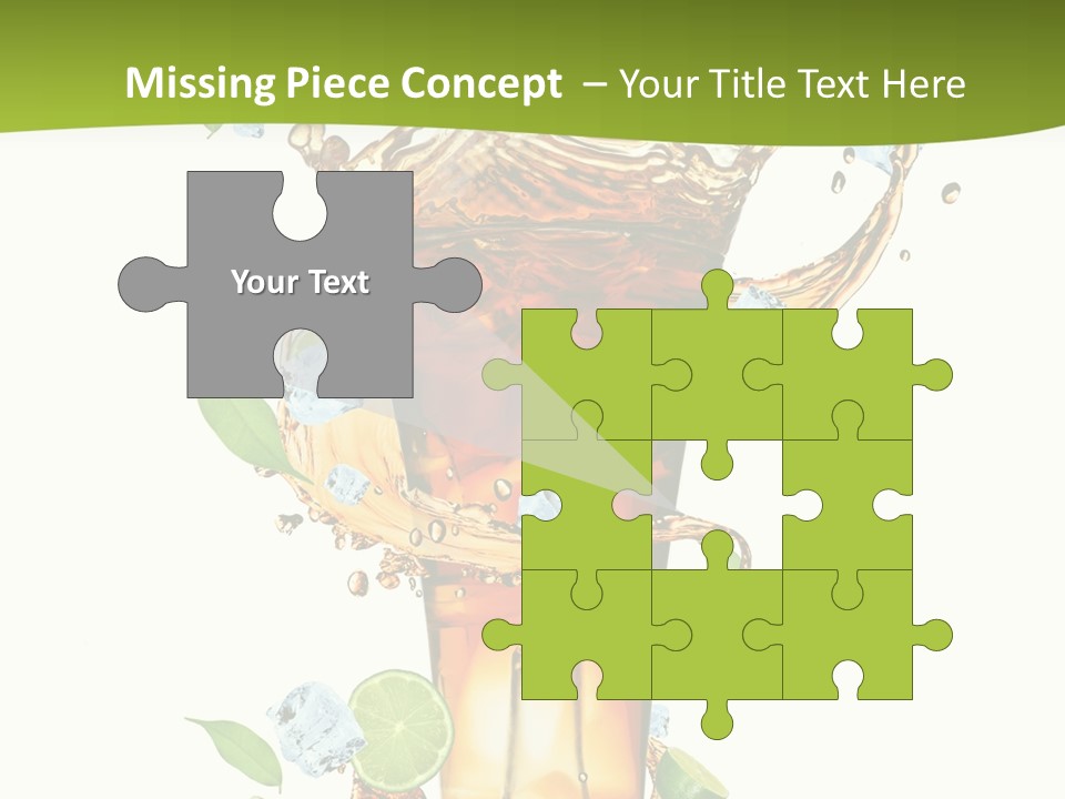 Mint Berry Drink PowerPoint Template