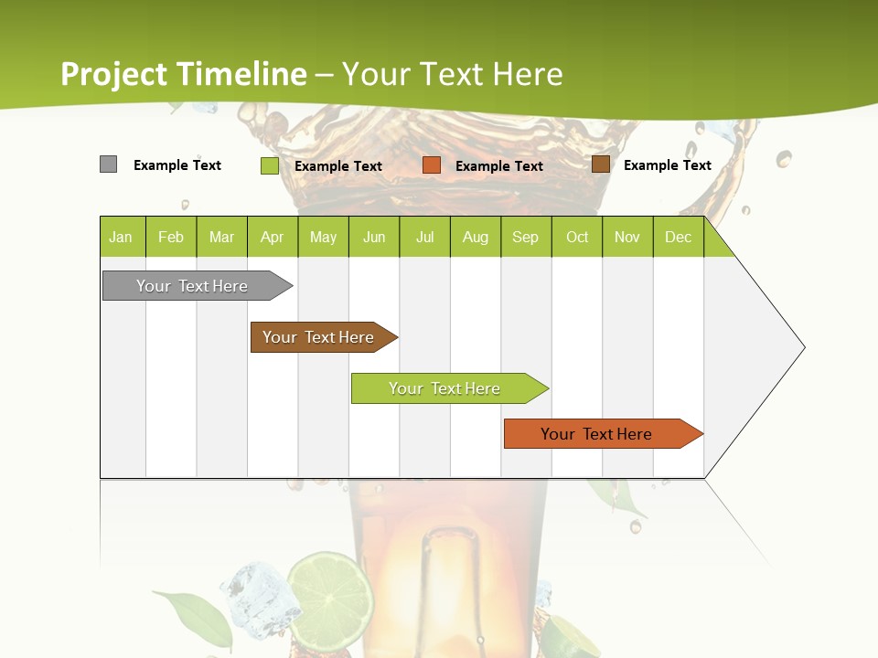 Mint Berry Drink PowerPoint Template