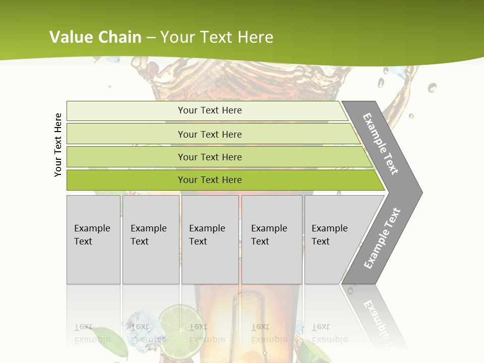 Mint Berry Drink PowerPoint Template