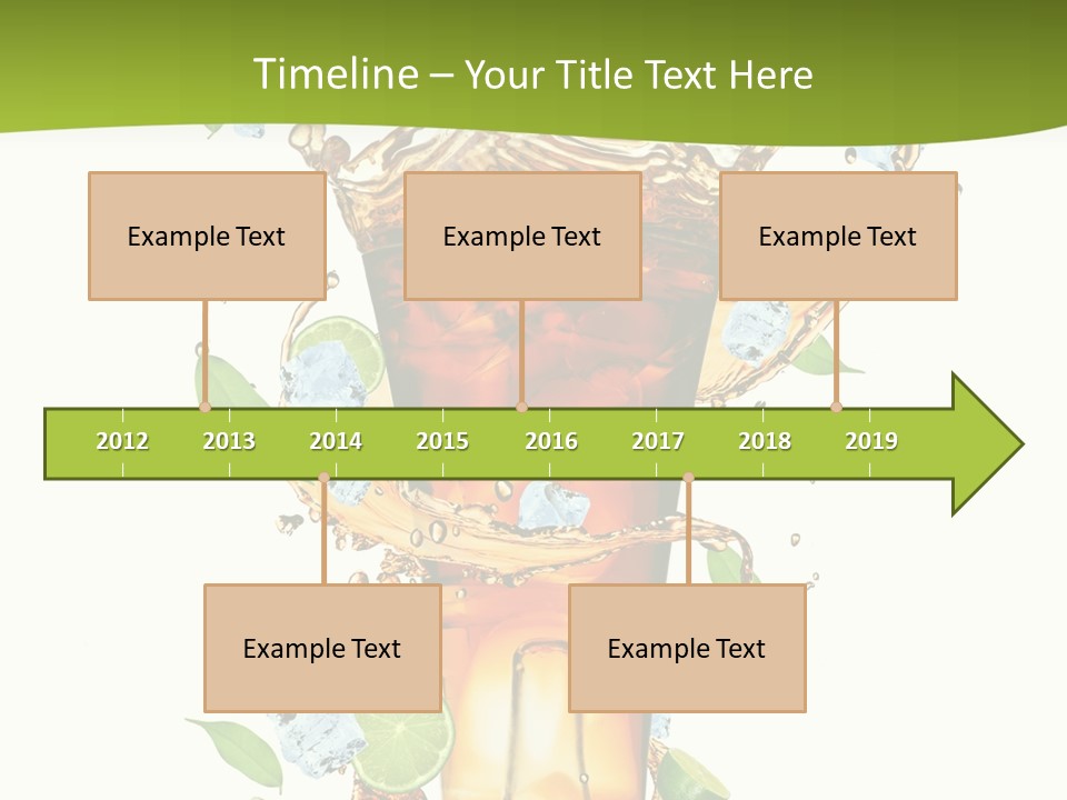 Mint Berry Drink PowerPoint Template