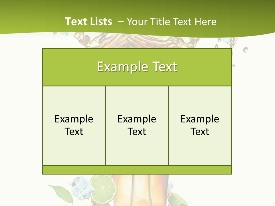 Mint Berry Drink PowerPoint Template