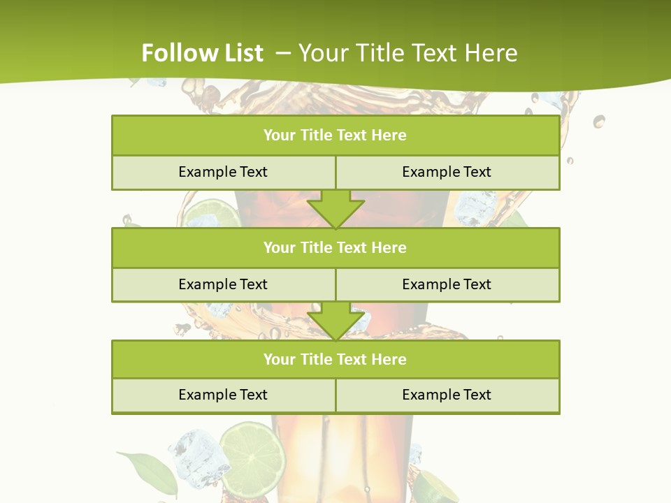 Mint Berry Drink PowerPoint Template