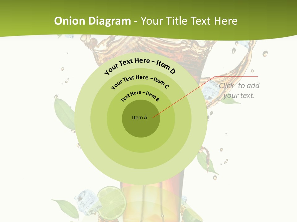 Mint Berry Drink PowerPoint Template