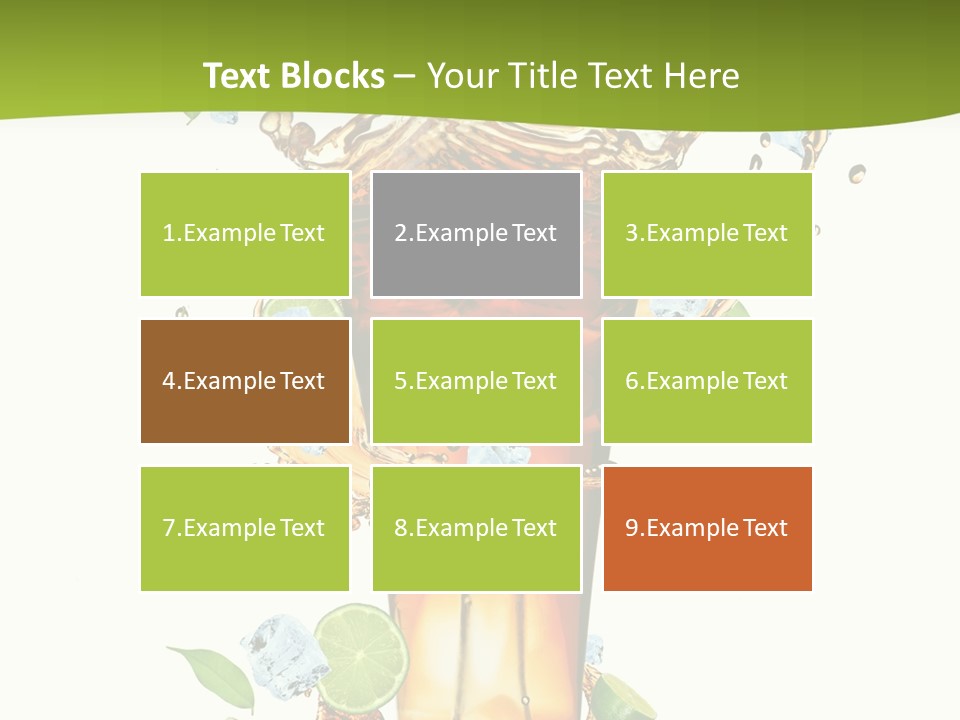 Mint Berry Drink PowerPoint Template