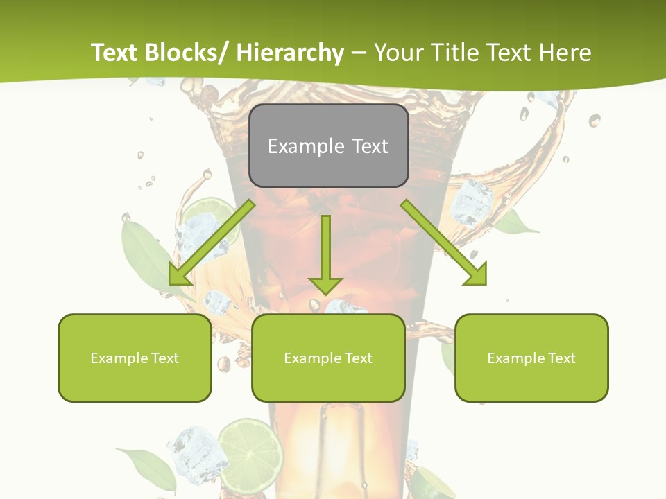 Mint Berry Drink PowerPoint Template