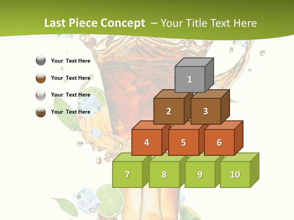 Mint Berry Drink PowerPoint Template