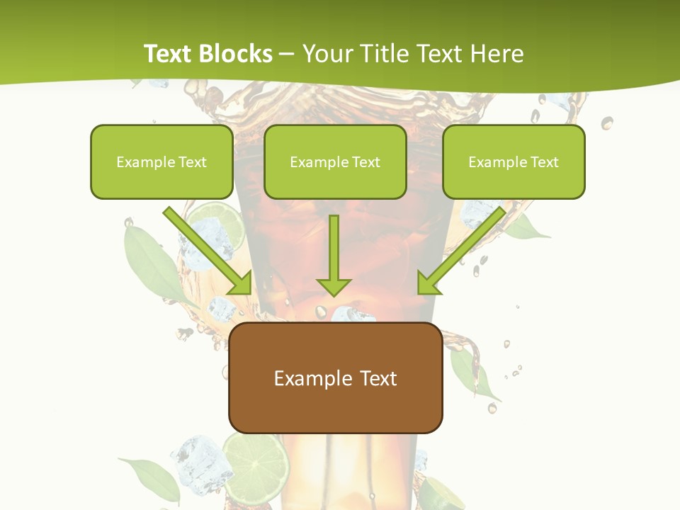 Mint Berry Drink PowerPoint Template
