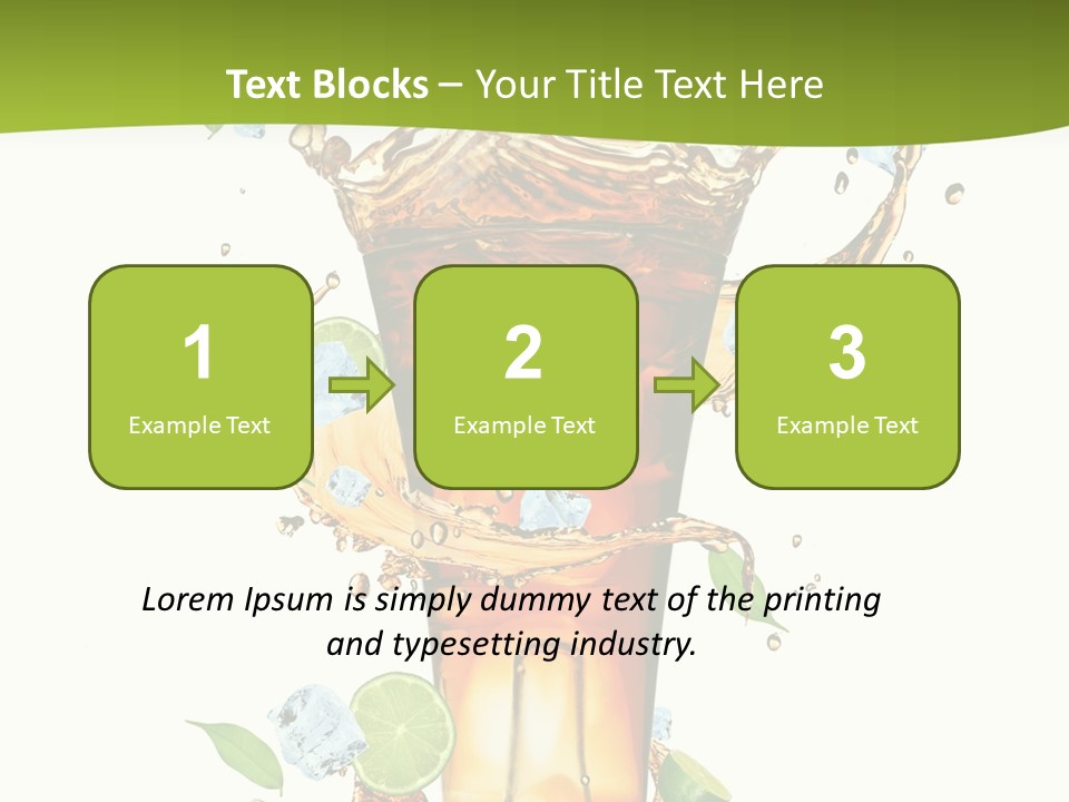 Mint Berry Drink PowerPoint Template