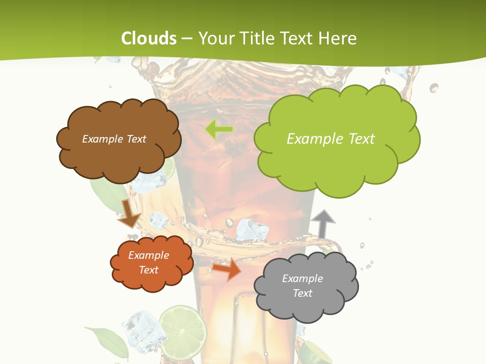 Mint Berry Drink PowerPoint Template