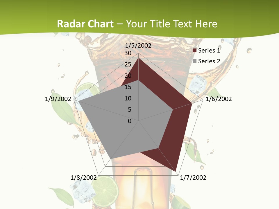 Mint Berry Drink PowerPoint Template