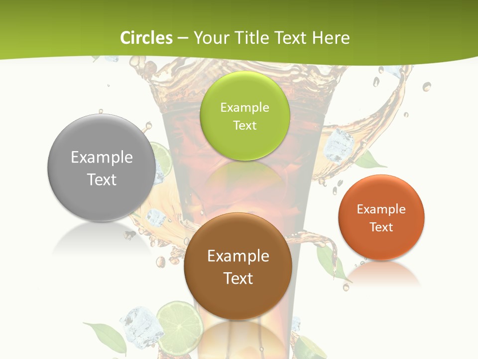 Mint Berry Drink PowerPoint Template