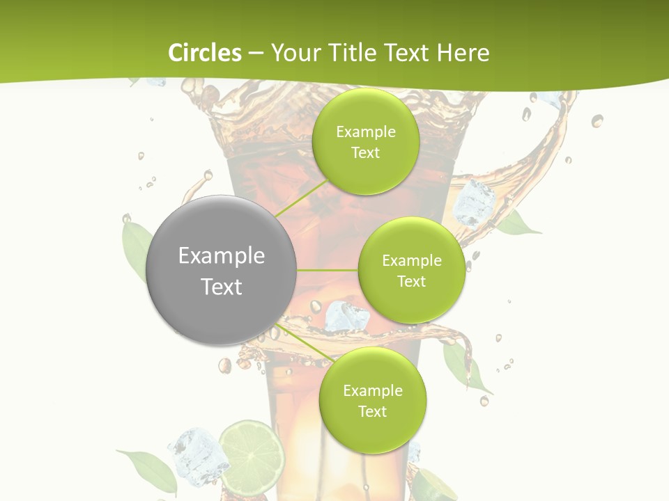 Mint Berry Drink PowerPoint Template