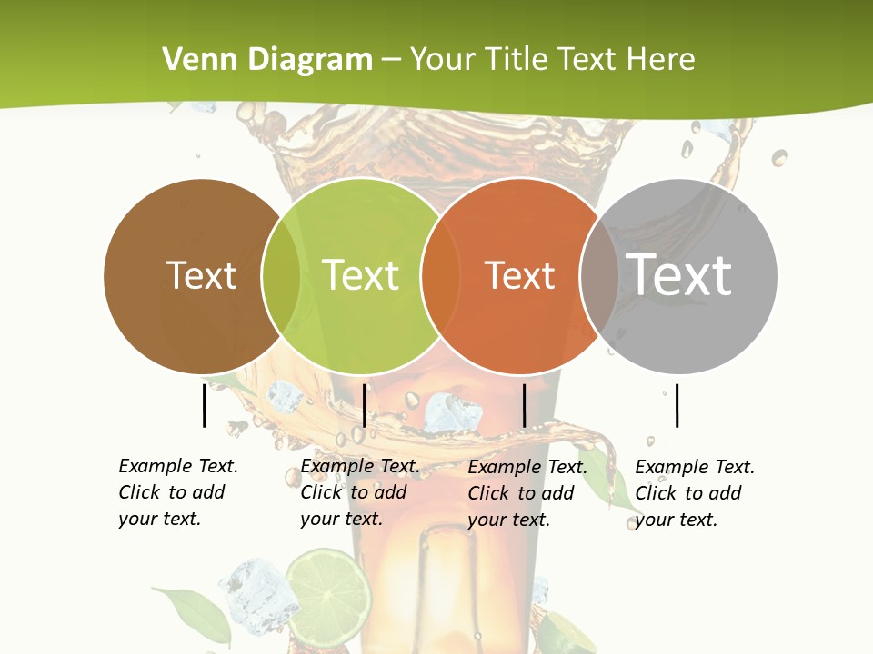 Mint Berry Drink PowerPoint Template