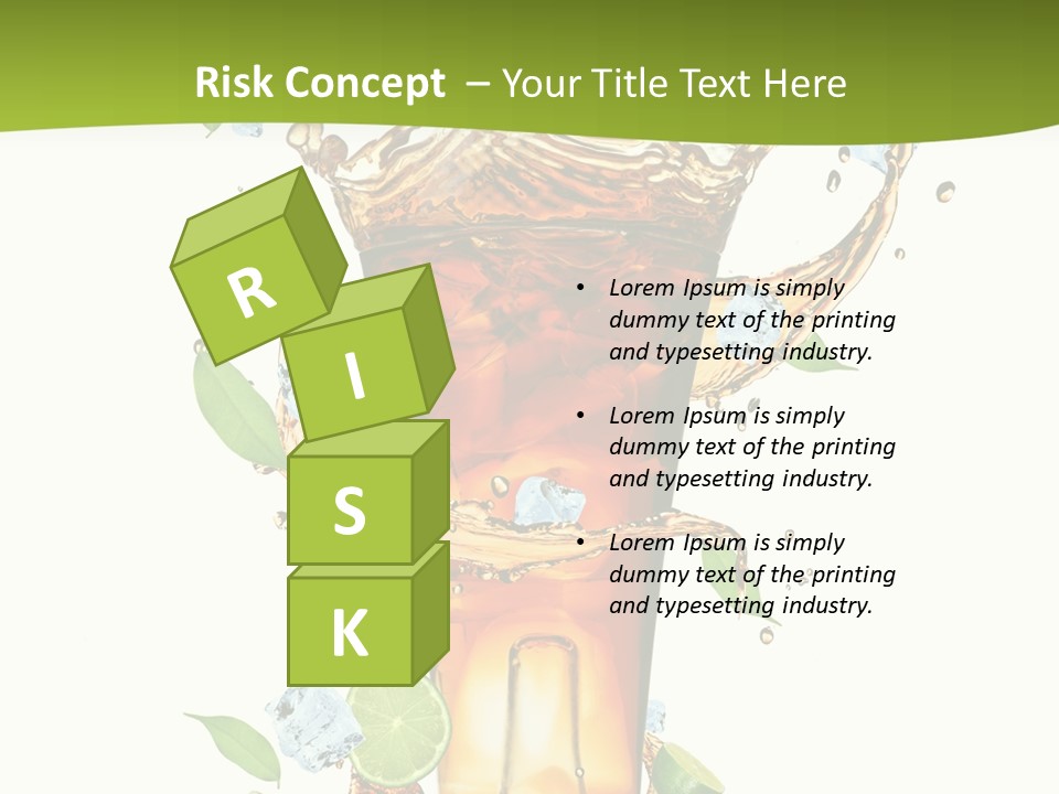 Mint Berry Drink PowerPoint Template