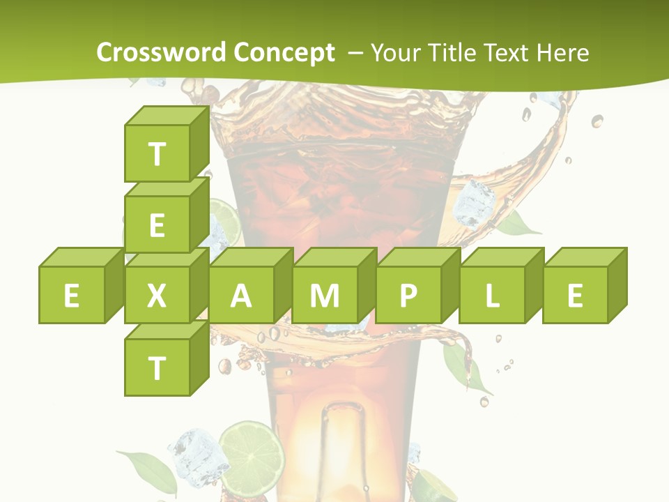 Mint Berry Drink PowerPoint Template