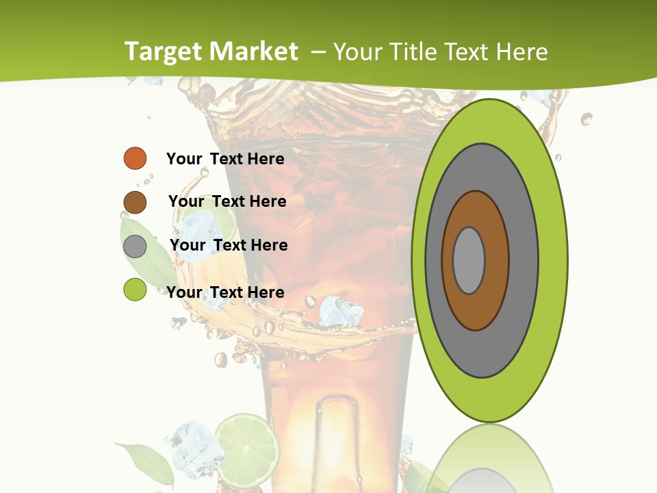 Mint Berry Drink PowerPoint Template