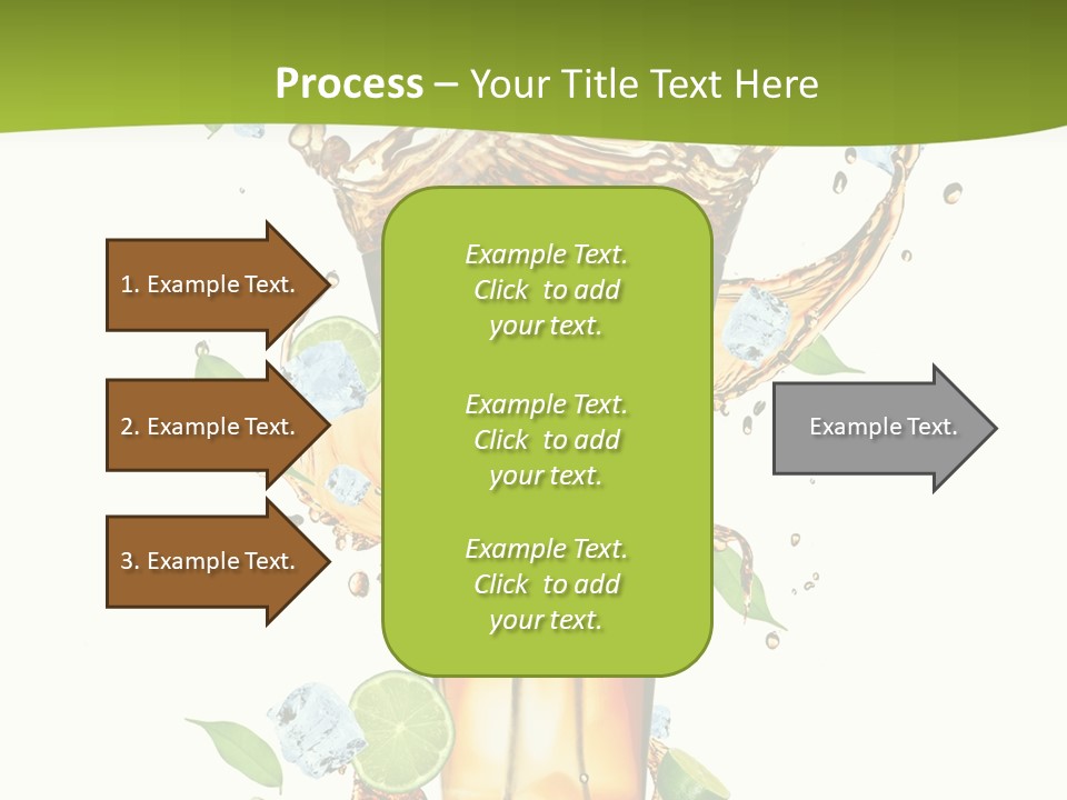 Mint Berry Drink PowerPoint Template