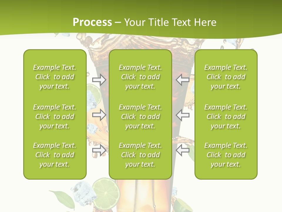 Mint Berry Drink PowerPoint Template