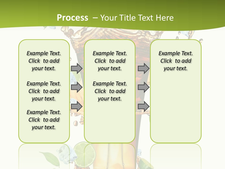 Mint Berry Drink PowerPoint Template