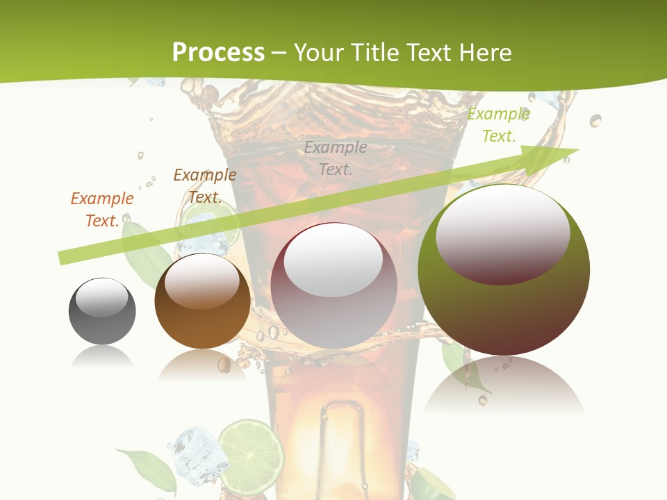 Mint Berry Drink PowerPoint Template