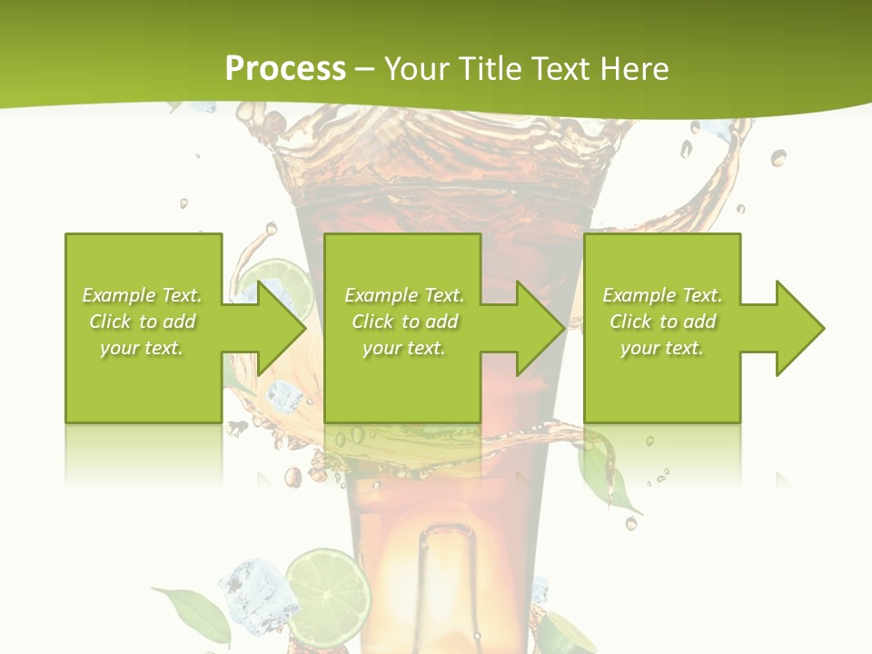 Mint Berry Drink PowerPoint Template