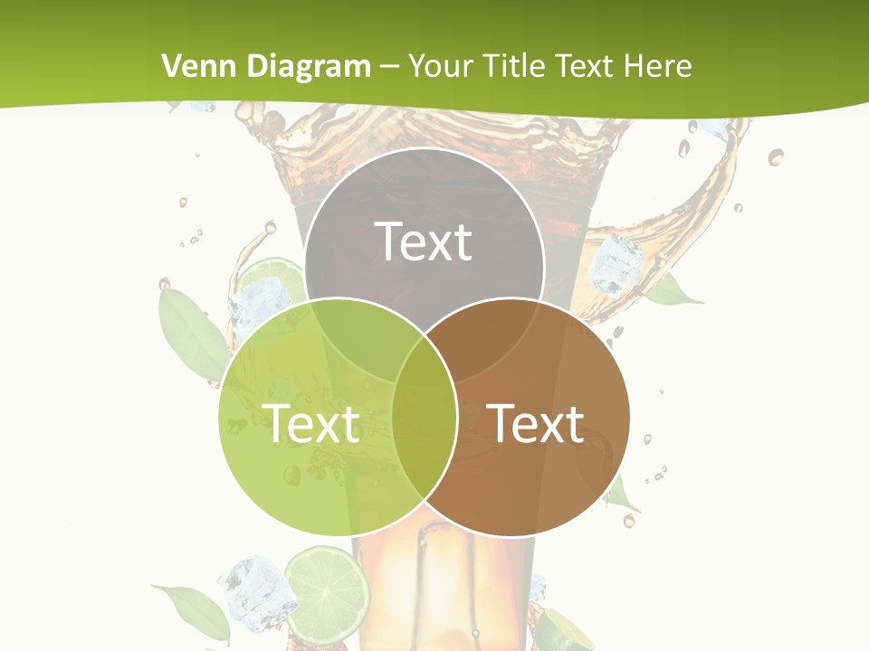 Mint Berry Drink PowerPoint Template